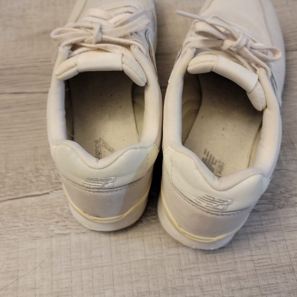 New Balance Cream/Off-White Athletic Sneakers - Picture 4 of 6
